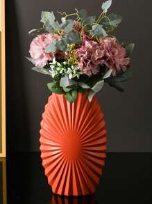 1pc Nordic Style Creative Vase, Retro Decorative Vase For Hydroponics, Suitable For Bookshelf, Dining Table, Office Desk, Bathroom, Cabinet, Living Room Decor, Modern/Nordic Style, Anti-Drop Thick Edge + Lightweight Design, Easy To Carry, Suitable For Office/Outdoor Activity Home Decor, Holiday Gift
