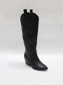 Women's Fashion Boots - Black - View 3