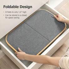 Set di cesti portaoggetti per il bucato di grandi dimensioni, pieghevole con coperchio, con manico, con borsa interna rimovibile, cesto portabiancheria con manico in bambù, adatto per dormitori, camere da letto, bagni, organizzazione dello spazio, forma rettangolare, cesto per il bucato