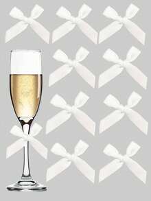 20 件粉色缎带蝴蝶结礼品包装，香槟酒瓶，蛋糕，糖果袋，DIY 手工艺品，礼物，婚礼，婴儿送礼会，婚礼送礼会，圣诞节，生日，户外派对，露营，万圣节圣诞礼物 - 彩色 - 查看 23