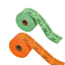 1 rolo 1000 Bilhetes de Rifa, Azul, Verde, Roxo (Múltiplas Opções de Cores), Rolo Duplo, Bilhete para Eventos, Entrada, Recompensa da Turma, Arrecadação de Fundos e Prêmios (500 Pares)