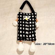 1 件可爱怪物纸巾盒，浴室，卧室，客厅，汽车纸巾架，汽车垃圾桶，纸巾盒，可爱纸巾架挂袋，汽车配件 - 彩色 - 查看 17