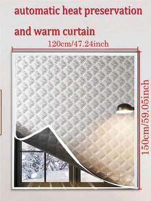 Winter Warm Curtains, Insulated Windproof Sealed Windows, Cold Proof And Insulated, Screen Windows,Shading, Sound Insulation - White - View 2