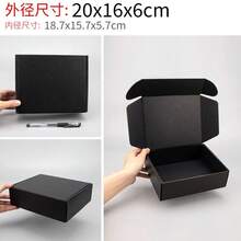 10pcs/Set Black Corrugated Paper Boxes, High-Quality Postal Shipping Boxes, Express Packaging Boxes, Packing Materials, Airplane Boxes, Gift Boxes, Corrugated Cartons, Express Boxes