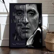 1pc,Movie Posters Wall Art,Vibrant And Fashionable Movie Quotes Party Decor Room,Movie Character Portrait Lovers Style Aesthetic