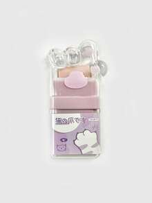 Cat Paw Cute Roller Eraser Girl Pencil Eraser Student Rubber Cartoon Pen Eraser Children School Supplies Prizes Office Eraser Back To School