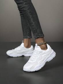 أحذية رياضية منصة خشنة شبكية تنفس للسيدات ، أحذية رياضية كاجوال للركض للربيع