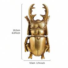 1pc Luxury Gilded Insect 3D Wall Hanging Decor, Gold Deer Antler Beetle Bee Dragonfly Multi-Style Resin Relief Wall Ornament, Artistic Wall Hanging, Luxury Insect-Shaped Decor, 3D Animal Wall Pendant, Insect Wall Soft Decoration Ornament, Craft Wall Decor, Suitable For Home Wall Decoration, Wedding Room Wall Decor, Bedside Wall Decor, Soft Decoration Hanging, Photo Wall Decor, Gift Hanging - Gold - View 14