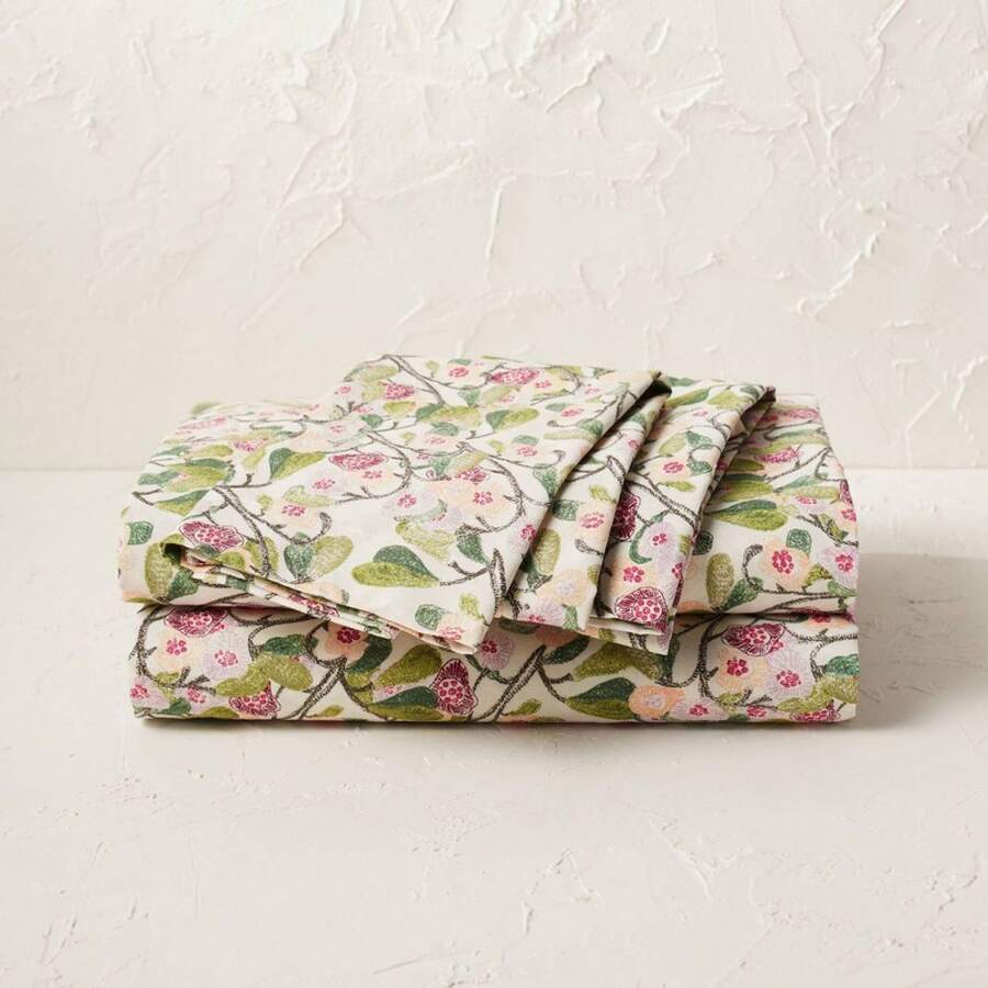 King Printed Cotton Sheet Set Autumn Blossom - Opalhouse Designed With Jungalow - 1 - View 1