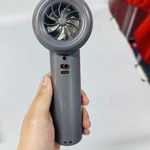 Handheld High-Speed Fan Mini Portable Air Conditioner With Six Fans And 199 Levels Of Infinite Adjustment-Pink - 手持 - 查看 6