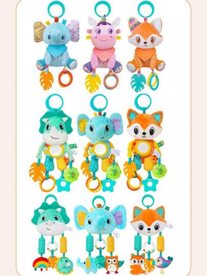 Infant Plush Toys, Sensory Detail Baby Stroller Toys, Car Seat Toys, Crib Mobiles, Teethers, Rattles, Newborn Sensory Toys, Best Gifts, Multiple Styles Available