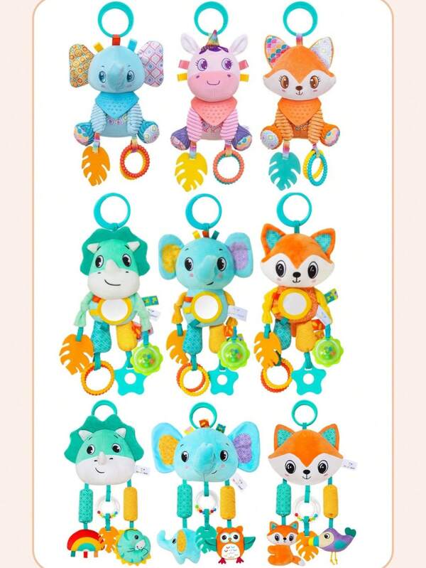 Baby Plush Toys, Stroller Toys With Sensory Details, Car Seat Toys, Crib Rattle Toys, Teethers, Squeaks, Sensory Toys For Newborns, Best Gifts, Many Styles To Choose From