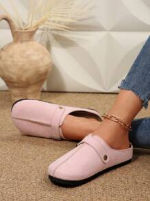 Nuevas sandalias planas de verano para mujer de talla grande, versátiles y con estilo, de media cobertura y fácil de poner, cómodas y de alta calidad