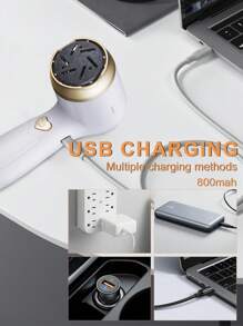 Electric Foot Grinder, Natural Foot Grinding Stone, Warm And Remove Dead Skin, Care For Foot Health, USB Charging Endurance, Waterproof And Dustproof, Whether Home Or Travel, Easy To Carry, Let You Show Beautiful Feet All The Time