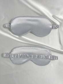 Silky Sleep Eye Mask, Blackout Elastic Travel Nap Eye Mask, Pure Mulberry Silk Sleep Eye Mask, Double-Layer Silk Filled, With Elastic Strap, Ideal Gift For Friends And Partners. Suitable For Relaxation, Travel, Insomnia And Business Trips, Thickened Eye Mask, Essential For Autumn And Winter. - Multicolor - View 15