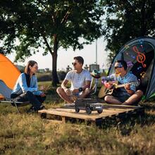 Dazone Wireless 1955 Vintage Retro Ride Bluetooth Car Speaker SoundRides Car & Trucks Portable FM Radio USB, SD, AUX Office, Home, Garage LED Light Support USB, TF, AUX, FM, 3.5mm Jack - 黑色-RGB - 查看 9