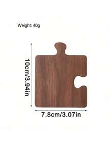 1/2/4/8 Stück Retro Nussholz Untersetzer - puzzle-förmige Holzuntersetzer für Getränke, Kaffee, geeignet als Valentinstag, Vatertag Geschenke (Jedes Holzartikel kann leichte Farbabweichungen aufweisen) Geburtstag Abschluss