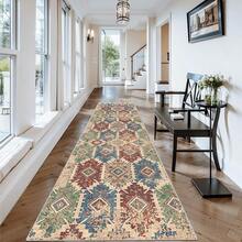 Moroccan Style Machine Washable Carpet For Living Room, Non-Slip Bedroom Rug, Corridor Mat, Vintage Patterned Carpet For Kitchen, Dining Room, Office - Morocco - View 8