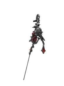 1 件女士深色哥特式设计链式乌鸦耳环，创意独特的不对称树枝花耳环，优雅别致的风格 - 禁錮渡鴉 - 查看 6