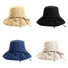 Breathable Cotton Bucket Hat With Adjustable Chin Strap - Fisherman Sun Hat For Outdoor, Summer & Casual Wear (Unisex)