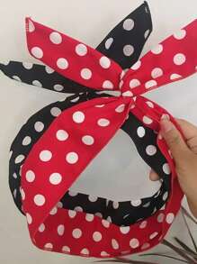 2 Stück Frauen Bandana, Polka Punkt und Streifen Stirnband im Vintage Stil Muster, Haarband, Turban Stirnband, Schweißband, modischer Haarreif für den täglichen Gebrauch