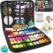 1pc Portable Sewing Kit, Home Sewing Tool Set With Thread Box, Needles, Sewing Accessories (Random Color)