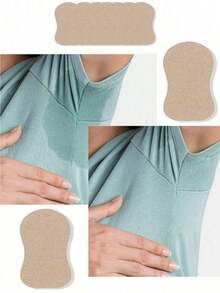 10/20/30/50pcs Disposable Breathable Sweat-Absorbing Pads, Sports Sweat Pads, Ultra-Thin Breathable Invisible Sweat Pads, Unisex Lightweight Invisible Sweat-Absorbing Odor-Proof Elastic Pads, Gourd-Shaped Underarm Sweat Pads, Dress Sweat Pads, Sweat & Odor Eliminating Pads, Suitable For Travel, Sports, Outdoor, Summer, Stickers, Back To School Supplies - Multicolor - View 2