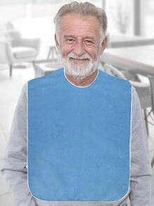 1pc Anti-Stain Multi-Purpose Elderly Drool Bib, Dining Apron For The Disabled, Adult Nursing Scarf Bib