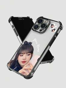 1 Stück Angepasster Handyhülle mit "Foto + Text" Design, Porträt Hintergrundausstanzung, dickem elektroplattiertem stoßfestem TPU, um Kundenwünsche zu erfüllen! Kompatibel mit iPhone16promax, 11/12/13/14/15/16e/PROMAX/A13/A14/A15/A53/A54/A55/S23/S23ultra/S24ultra/S25/Sam, Galaxy, Redmi, OPPO, Honor, /Infinix Smart 8, Moto G30, geeignet für Geschenke und den täglichen Gebrauch