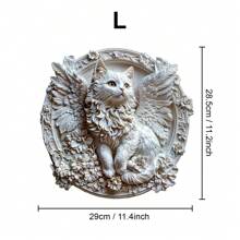 Rompecabezas de madera asimétrico en forma de gato ángel, juguete de rompecabezas único para fiestas, decoración artística, rompecabezas mágico de escritorio, juguete educativo para niños, regalo para el Día de la Madre/Padre, regalo de graduación