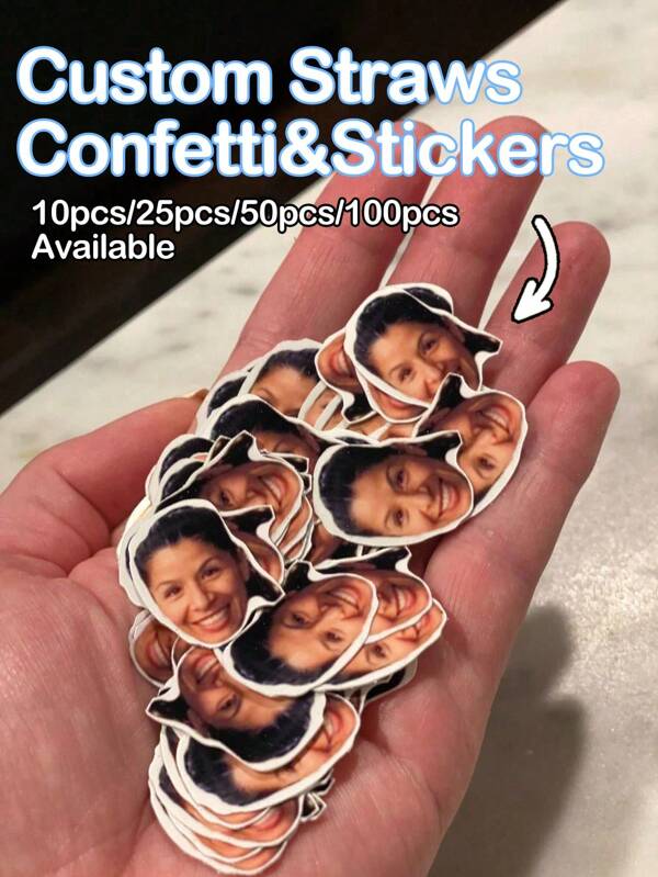 Personalized Party Decorations, Custom Face Photos, Custom Confetti, Face Stickers, Banner Decorations, Suitable For Birthday Parties, 21st Birthdays, Gifts For Best Friends, Surprise Gifts, Funny Decorations