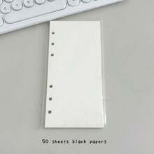 A6 半活页星形封面，10 个 1 格 2 格 3 英寸储物袋，明信片活页夹收集书籍整理器，DIY 50 张补充纸，返校，学校用品