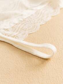 2pcs Women Lace Floral Cami Tank Top Undergarments, Versatile Outerwear