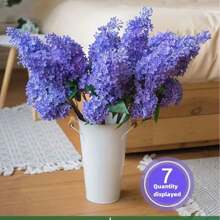 Nouvelle fleur de lilas artificielle en silicone rose, fleur artificielle violette de 75 cm, plante de simulation en plastique, fleur artificielle décorative pour mariage