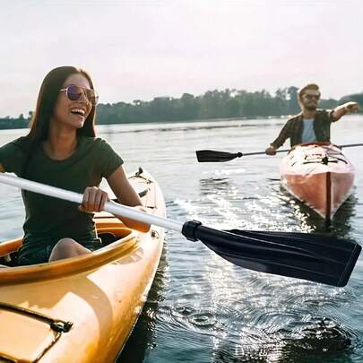 2pcs Detachable Aluminum Alloy Kayak Paddles, Suitable For Inflatable Boat, Jon Boat, Canoe, Beach Essentials, Beach Accessories, Pool Float