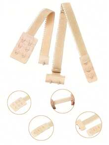 3 件隐形胸罩肩带，露背胸罩延长带，适用于交叉胸罩、派对晚礼服、可调节胸罩延长肩带 - 彩色 - 查看 5