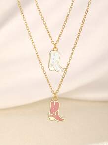 3 colores Collar de cadena de clavícula de mujer con colgante de cruz versátil y dulce, apto para fiesta, cita, playa, vacaciones y uso diario