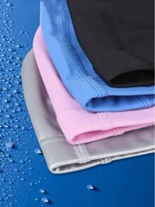 1 件大号防水泳帽，男女通用，保护耳朵，非常适合长卷发，非常适合成人训练、潜水面罩、泳池、游泳