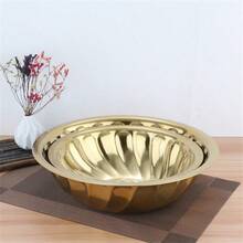 1 chiếc nồi tròn in họa tiết cổ điển kiểu Thái bằng thép không gỉ có nắp, dùng đựng đồ ăn nhẹ, kẹo, trái cây cúng dường, kiểu Phật giáo. - Nhiều màu - Xem 6