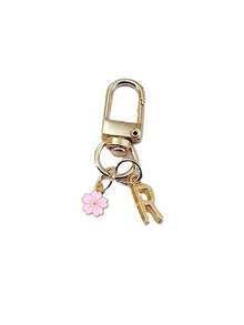 Lindo colgante con forma de flor de cerezo, personalizable con letra inicial y mensaje/nota de amor | Llavero con forma de flor de cerezo | Accesorio personalizable para bolso | Regalo, llavero, accesorio único para teléfono, diseño minimalista, adecuado para carteras y accesorios de teléfono de mujeres, regalo para amigos, familia, novia, accesorio para exteriores, accesorio para fiestas, regalo, recuerdo, accesorio para bolso de mujer, accesorio para coche, regalo para mujeres y niñas - Multicolor - Ver 24