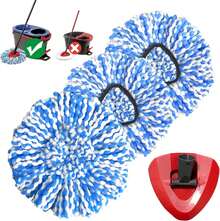Spin Mop O-Ceda RinseClean 2 System, Microfiber Mop Refills, Easy To Replace, Include 3 Cedar Mop Replace Heads, 1 Mop Base2025 - 1 - Xem 1