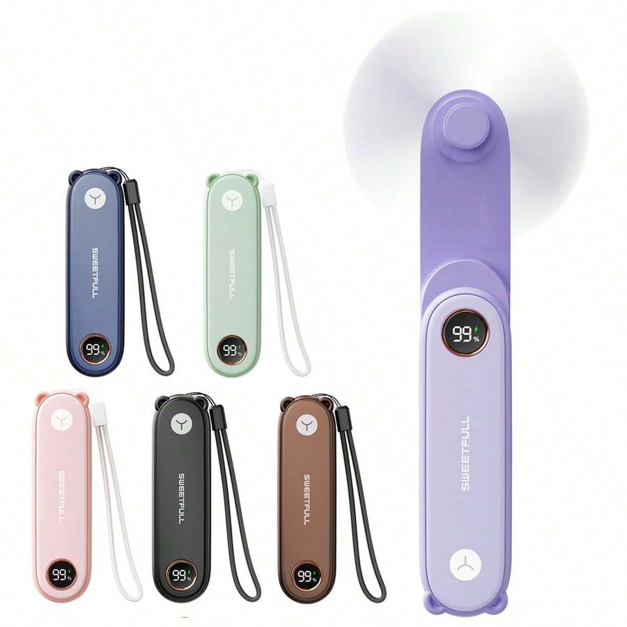 sweetfull Portable Handheld Mini Fan, Foldable Fan, USB Rechargeable Personal Travel Fan With LED Display, Emergency LED Flashlight, Small Air Cooler, Suitable For Desk, Office, Bedroom, Outdoor Travel, Camping, Dorm, Father's Day Gift,Spring Summer Picks,Brides Maid Gifts,Room,Bedroom Decor,Beach,Travel,For Men,For Women,Vacation,Cute Stuff,Mother's Day Gift,Bedroom Decor,Garden,Kitchen Decor,Summer,Beach,Travel Essentials,Room Decor,Squishy,Graduation,Outdoor,Garden,Travel Essentials,Portable Essentials,Beach Essentials,Graduation Season,Commencement,Graduation Ceremony,Graduation Gift,Graduation Present,Graduation Gift,Graduation Present,Congrats Grad,Congratulations Graduate,Valedictorian,Finish School,Graduation Party,Outdoor Essentials,Travel Portable,Hiking Essentials,Camping Essentials,Portable Tools,Summer Essentails,Summer Portable