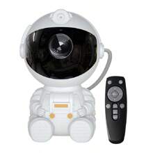 Projecteur de galaxie d'astronaute - Lampe de nébuleuse de nuit étoilée à DEL, fonction d'assombrissement et de changement de couleur, décoration de bureau, capteur infrarouge, convient pour diverses décorations de pièce, alimentation électrique, sans batterie