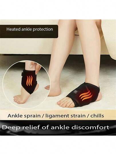 Heating Pad For Ankle Ankle Wrap Heated Ankle Brace Electric Ankle Stabilizer Brace Foot Heating Pad Ankle Support Adjustable