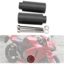 FCV 1pair Of CBR No Cut Frame Slider Crash Protector Fits For 1999-2006 CBR600 F4 F4i (Black)