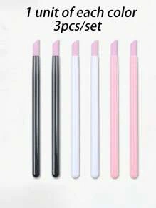 [5pcs/1set] Quartz & Ceramic Nail Polishing & Carving Pen Kit, 45 Degree Cuticle & Skin Remover, Nail Polish, Nail File, Smooth Rock Stone, Natural Nail Gel