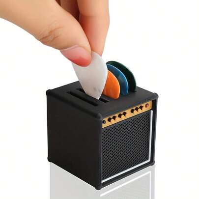 This High-Quality 3D Printed Resin Guitar Pick Holder, Designed With 3D Technology And Durable Materials, Can Safely Store And Protect Picks From Loss And Damage, Making It A Creative Birthday Or Christmas Gift For Music Enthusiasts.