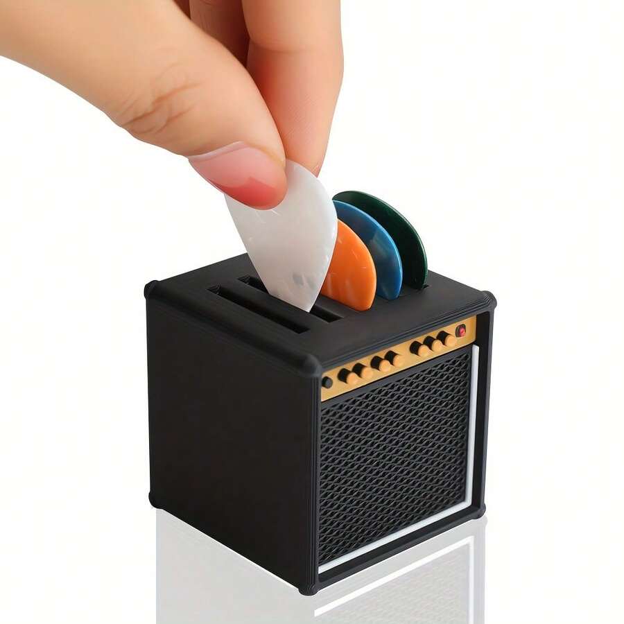 This High-Quality 3D Printed Resin Guitar Pick Holder, Designed With 3D Technology And Durable Materials, Can Safely Store And Protect Picks From Loss And Damage, Making It A Creative Birthday Or Christmas Gift For Music Enthusiasts. - Multicolor - View 1