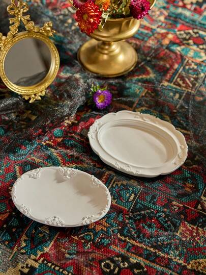 Cirelle 浮动石膏珠宝展示托盘，创意造型设计，珠宝/戒指收纳盒，欧式摄影道具，阳光旅行酷炫