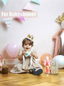 10pcs DIY Bow Transparent Gift Bags With Handles, Blue & Pink Bow Clear Plastic Party Favor Bags, Reusable For Baby Shower, Gender Reveal, Birthday, Mother's Day, Wedding And More - Transparent - View 7